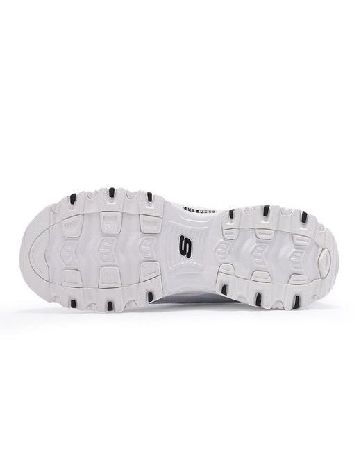Skechers White (Wmns) D'Lites 1.0 Low Shoes Gs