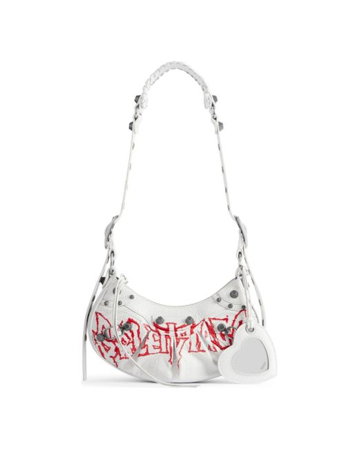 Balenciaga White (Wmns) Le Cagole Xs Shoulder Bag Diy Metal