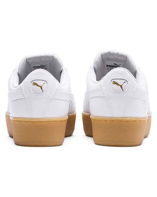 PUMA White (Wmns) Vikky Platform Gum'