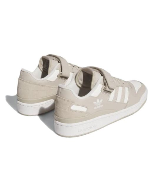 Adidas White Forum Low Shoes for men