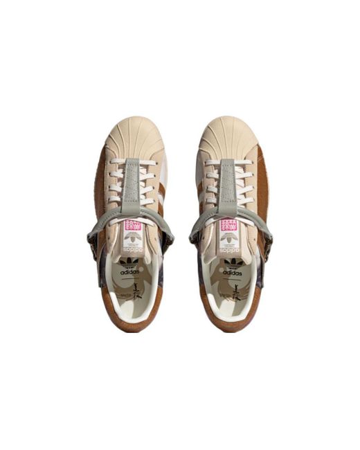 Adidas Brown Originals Superstar 80S X Han Meilin for men