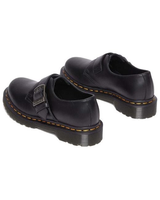 Dr. Martens Black (Wmns) 1461 Buckle Pull Up Leather Oxford Shoes