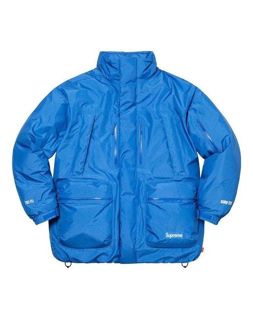 Supreme Blue Gore-Tex 700-Fill Down Parka for men