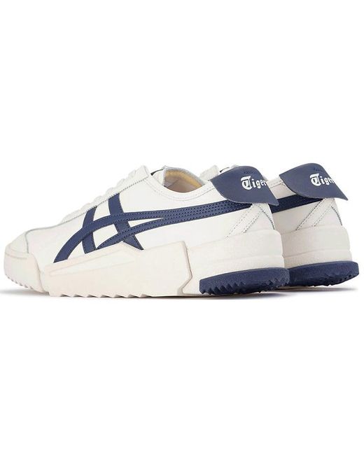 Onitsuka Tiger Blue D-Trainer Mx Shoes 'Cream Peacoat' for men