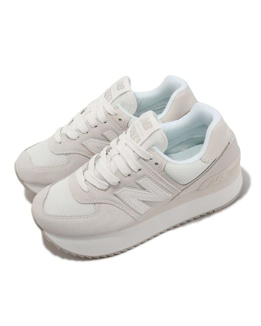 New Balance White (Wmns) 574+ 'Sea Salt Turtledove'