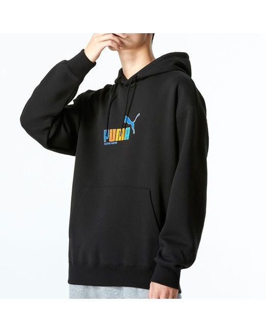 PUMA Blue Essentials Hoodie for men