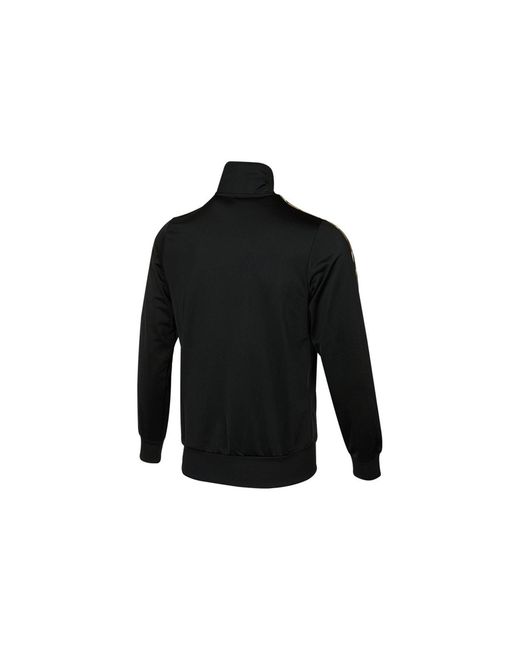Adidas Black 3S Tt Tric Camouflage Stripe Sports Knit Stand Collar Jacket Autumn for men