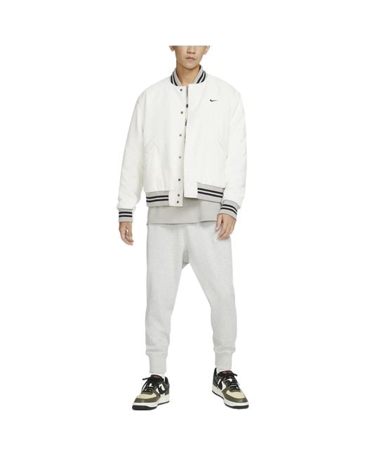 Nike White Varsity Jacket for men