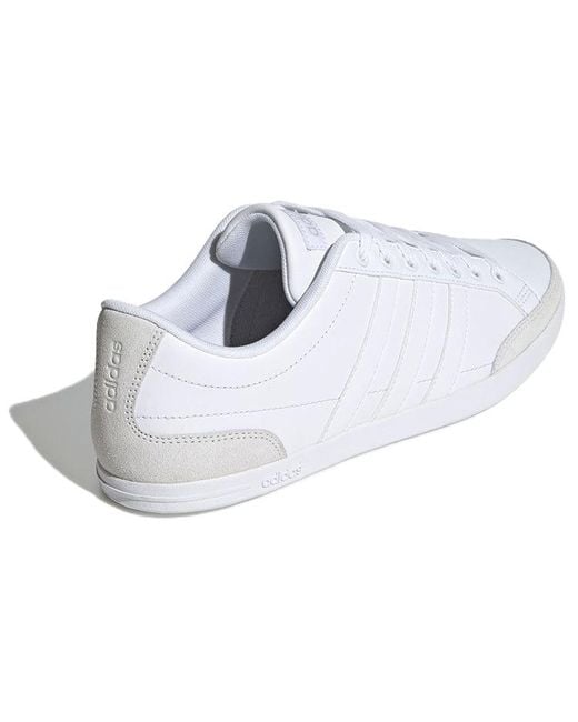 Adidas White Neo Caflaire Retro Low Tops Casual Skateboarding Shoes for men
