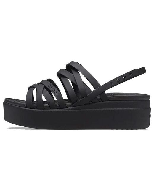 CROCSTM Black (Wmns) Brooklyn Strappy Sandals