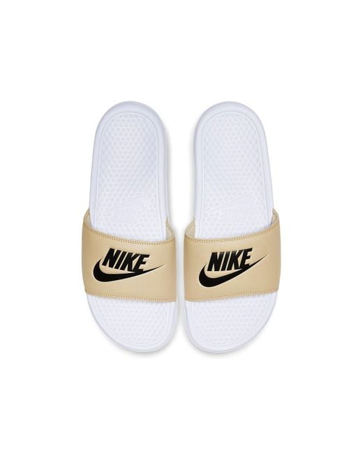 Nike White Benassi Jdi Slide Team' for men