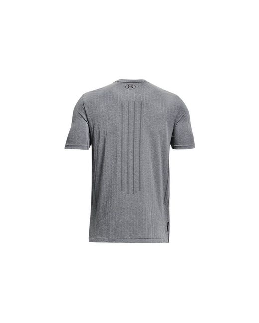 Under Armour Gray Rush Seamless T-Shirt 'Pitch' for men