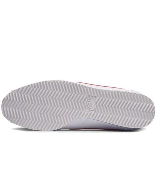 Nike White Classic Cortez Leather 'Forrest Gump' for men
