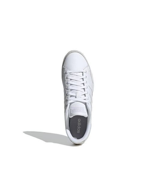 Adidas White Neo Caflaire Retro Low Tops Casual Skateboarding Shoes for men