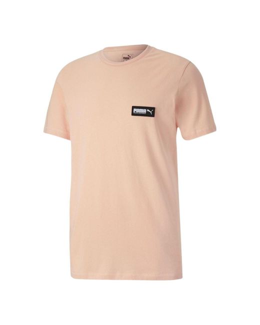 PUMA Pink Woven T-shirt for men