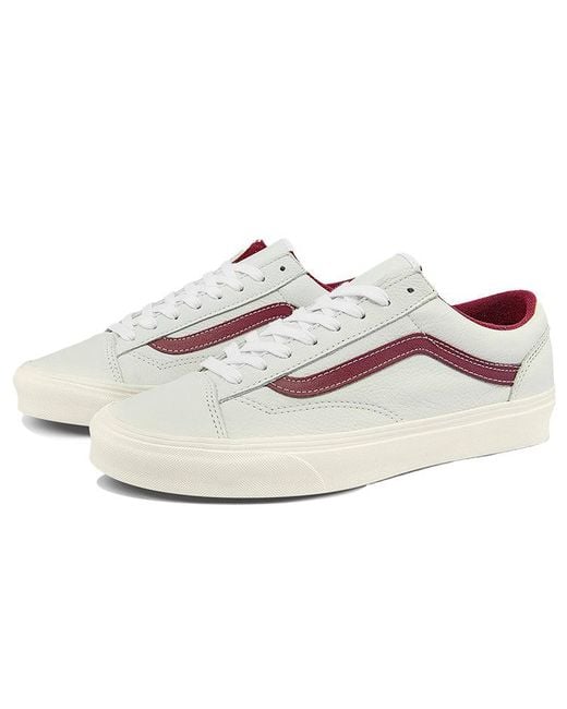 Vans White Style 36 Low-Top Sneakers for men