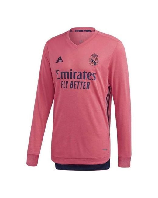 Adidas Pink 2020/21 Real Madrid Jersey Asia Sizing for men