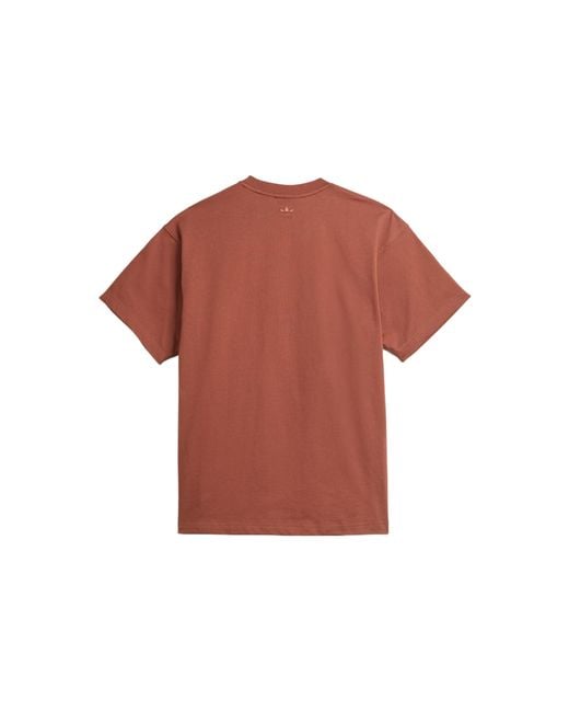 Adidas Brown X Pharrell Humanrace Small Logo T-Shirt 'Coffee' for men