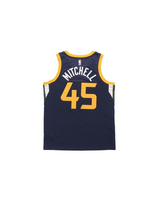 Nike Blue Nba Mitchell Utah Jazz Team Limited Sw Jersey for men