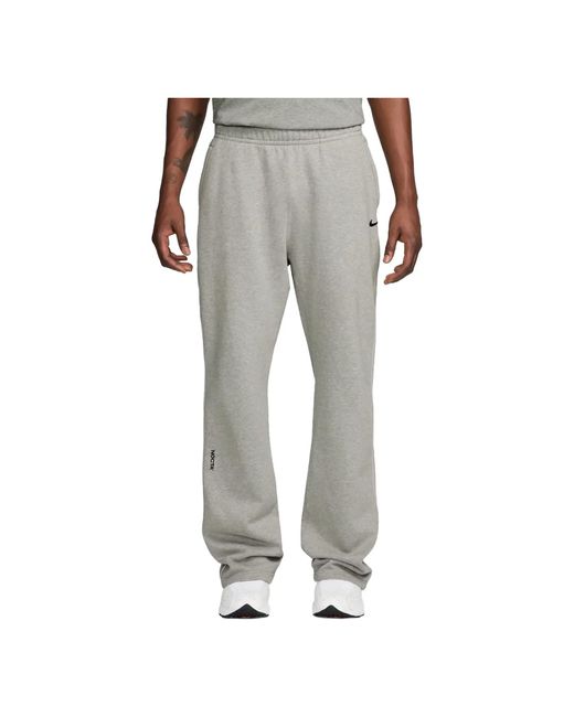 Nike Gray X Nocta Cardinal Stock Open Hem Fleece Pant for men