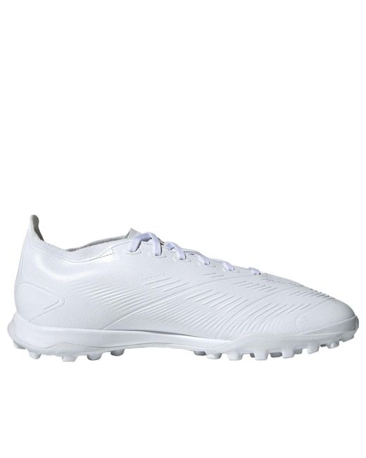 Adidas White Predator League Turf 'Cloud Metallic Sandy Met' for men