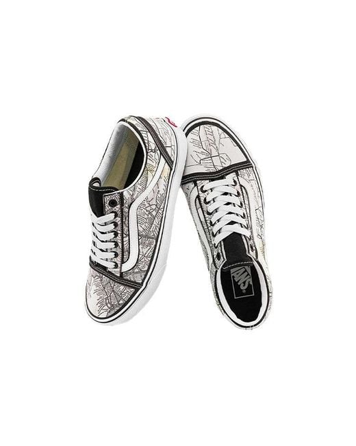 Vans White Moca X Old Skool 'Frances Stark Maps' for men
