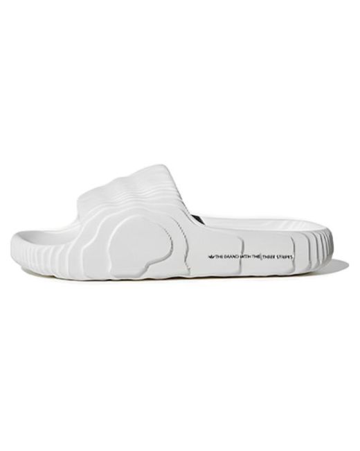 Adidas White Adilette 22 Slides for men