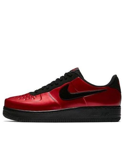 Nike Red Air Force 1 Foamposite Pro 'Cough Drop' for men