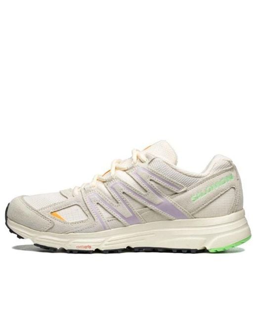 Salomon White X-Mission 4 Suede 'Vanilla' for men