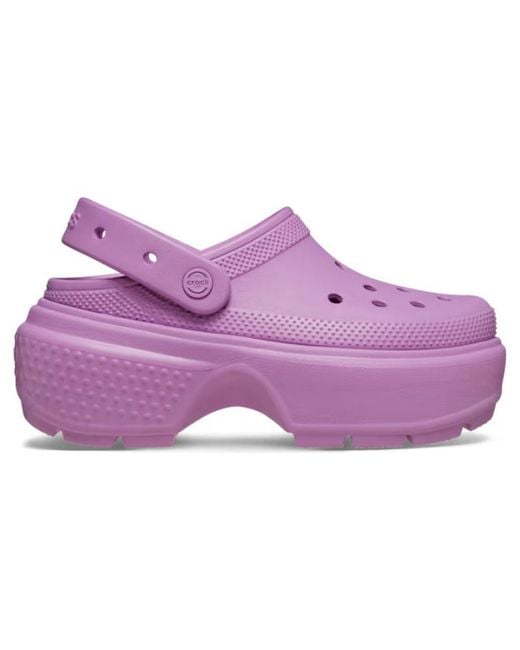 CROCSTM Purple Stomp Clog; Bubble