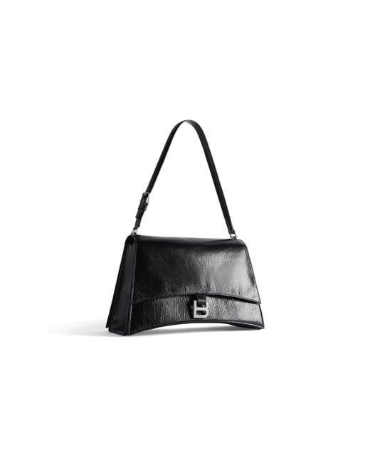 Balenciaga Black (Wmns) Crush Medium Sling Bag