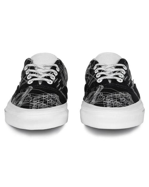 Vans Black C2H4 X Era Skateboarding Shoes Graffiti for men