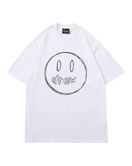 Drew House White Sketch Mascot T-Shirt for men
