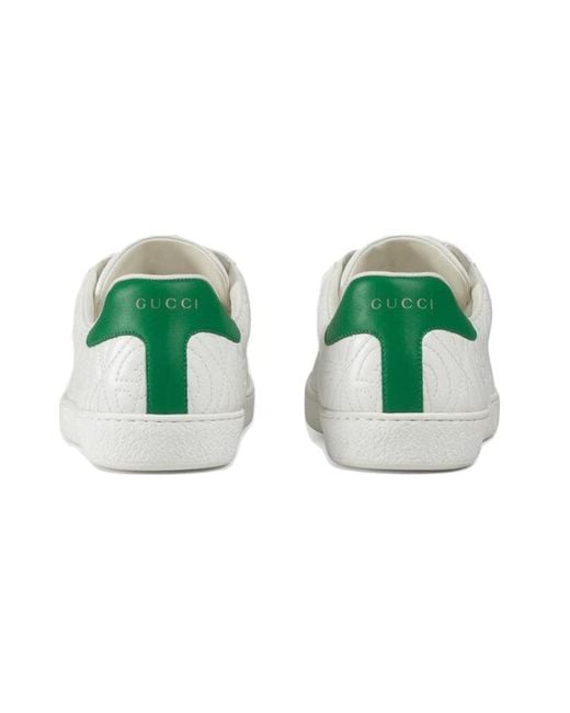 Gucci White Ace G 'Rhombus for men