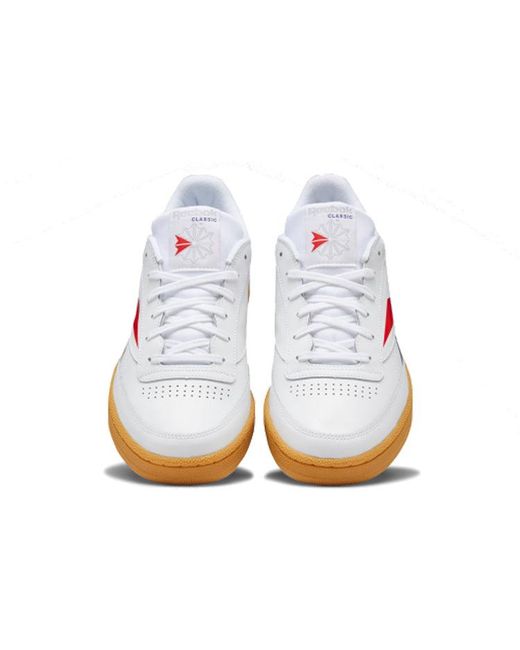 Reebok White Club C Vector Gum' for men
