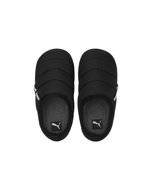 PUMA Black Scuff Slippers for men