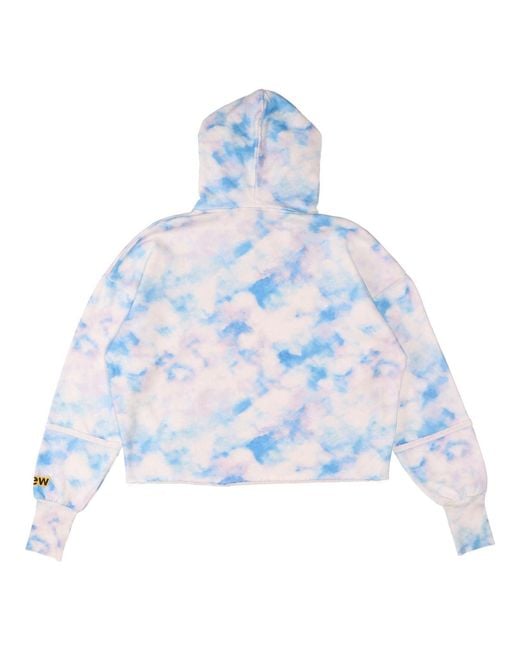 Drew House Blue Secret Deconstructed Hoodie 'Cloud' for men