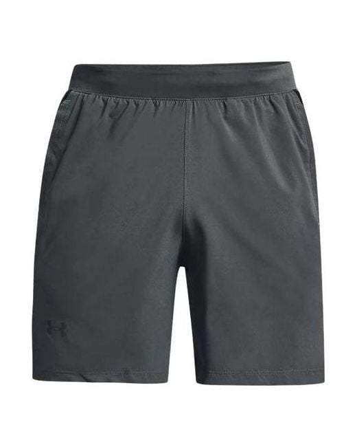 Under Armour Gray Launch 7 Inch Shorts 'Dark' for men