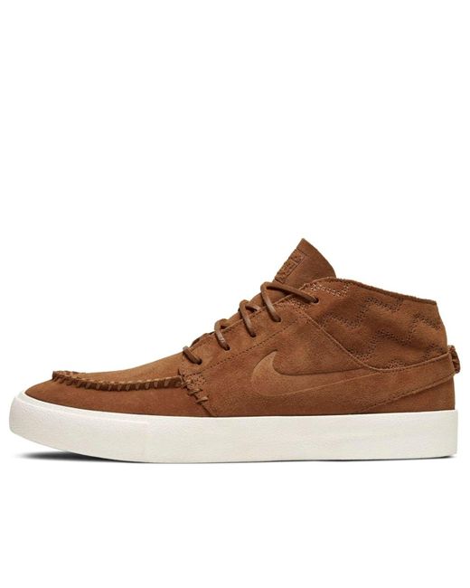 Nike Brown Zoom Stefan Janoski Mid Crafted Sb 'Light British Tan' for men