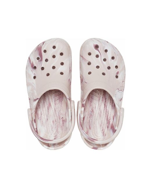 CROCSTM White Classic Marbled Clogs