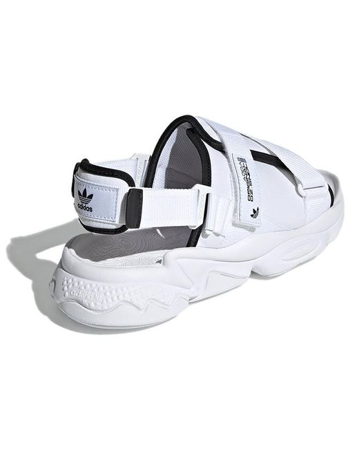 Adidas White Originals Ozweego Sandal Minimalistic Sandals for men