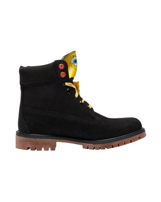Timberland Black Spongebob Squarepants X 6-Inch Waterproof Boots for men