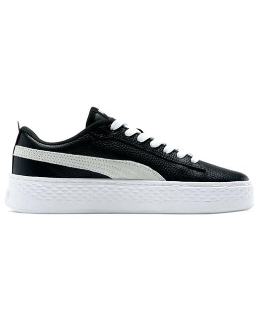 PUMA Blue (Wmns) Smash Platform Leather