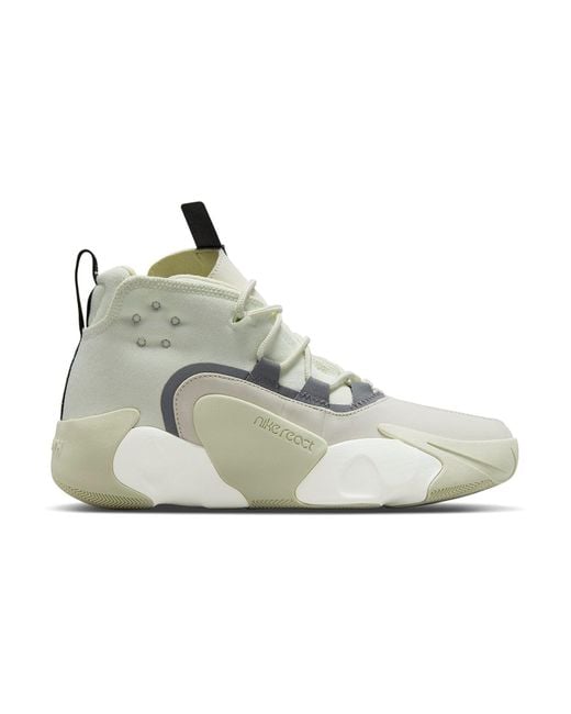 Nike White React Frenzy Se 'Sea Bone' for men