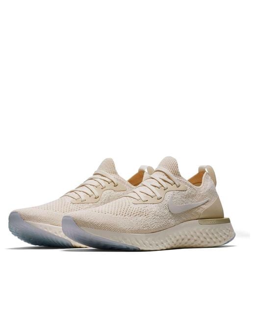 Nike White (Wmns) Epic React Flyknit 'Light Cream'