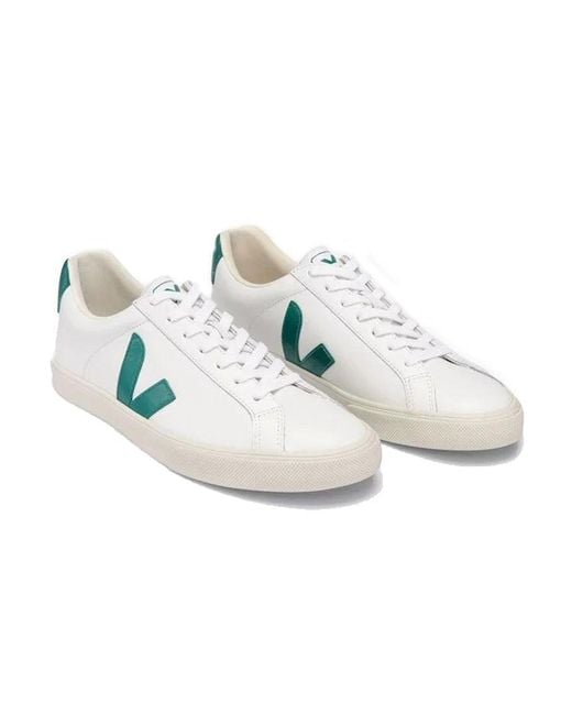 Veja White Esplar Logo Leather 'Brittany'