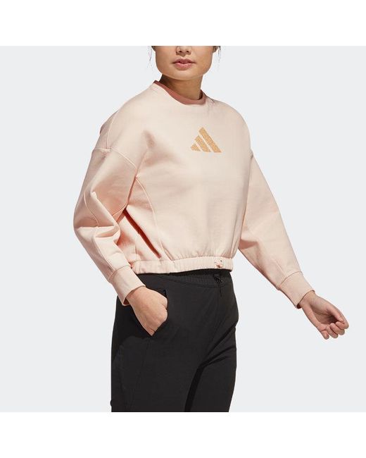 Adidas Natural (Wmns) Casual Sports Hoodie Pullover