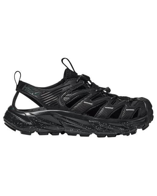 Hoka One One Black Hopara Sandal Castlerock' for men
