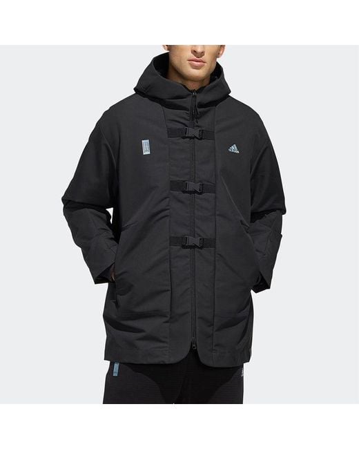 Adidas Blue Loose Casual Jacket for men