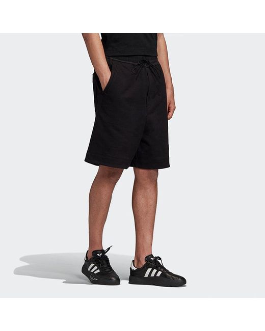 Adidas Black Y-3 Classic Terry Shorts for men